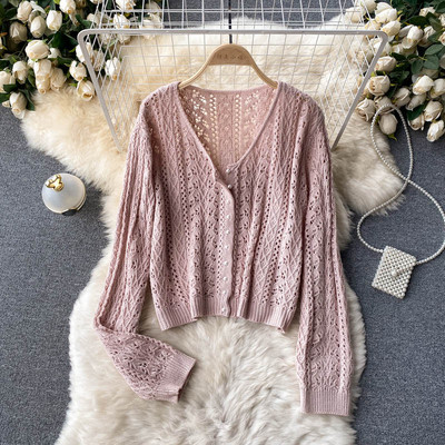 Γυναικεία πλεκτή ζακέτα με κουμπιά