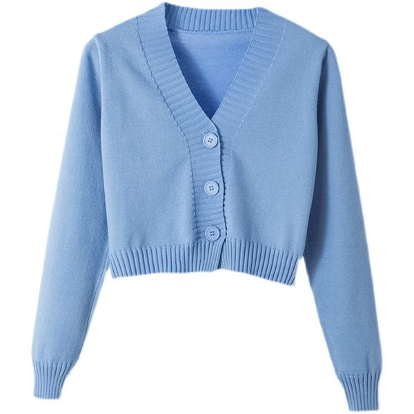 Naiste kardigan spits dekoltee ja nööpidega