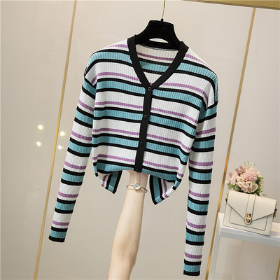 Pikkade varrukate ja nööpidega vabaaja vest naistele