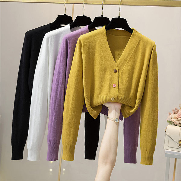 Naiste kardigan õhuke pikkade varrukate ja nööpidega kudum