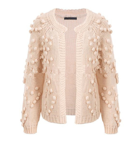 Μοντέρνα γυναικεία ζακέτα με τρισδιάστατα στοιχεία