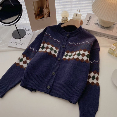 Retro stiilis naiste nööpidega kardigan