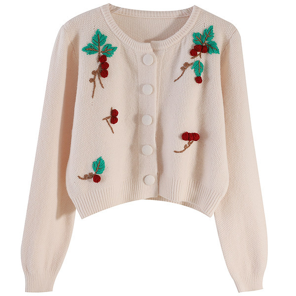 Naiste valge vest ümara kaelusega ja 3D elemendiga