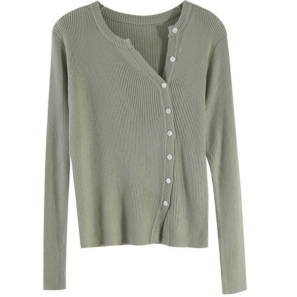 Vesta moderna de dama cu nasturi si maneci lungi