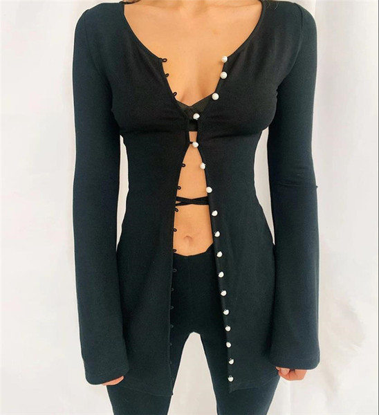 Liibuv naiste vest pärlinööpidega