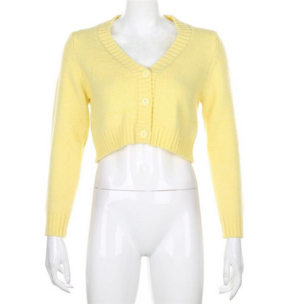 Κοντή casual ζακέτα με λαιμόκοψη spitz