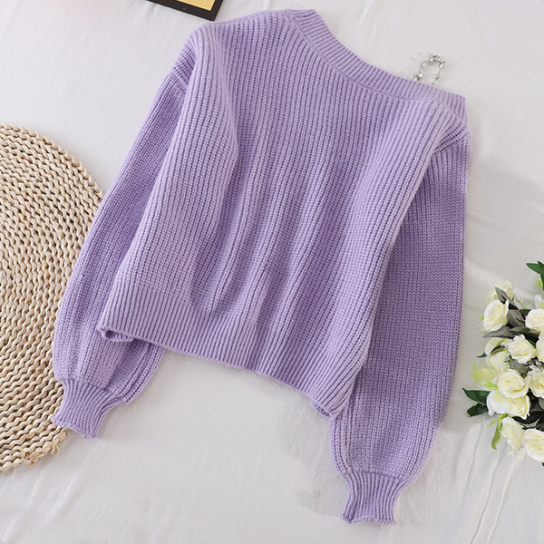 Casual γυναικεία ζακέτα σε μοβ χρώμα