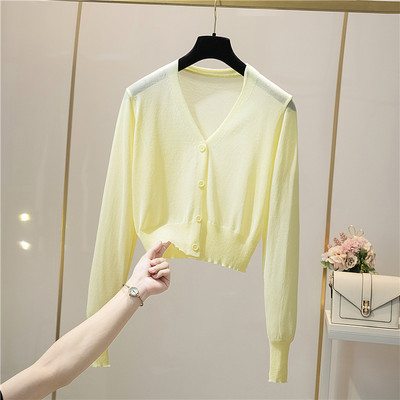 Ležerni kardigan s V-izrezom i gumbima za žene