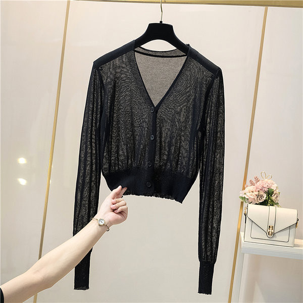 Ležerni kardigan s V-izrezom i gumbima za žene