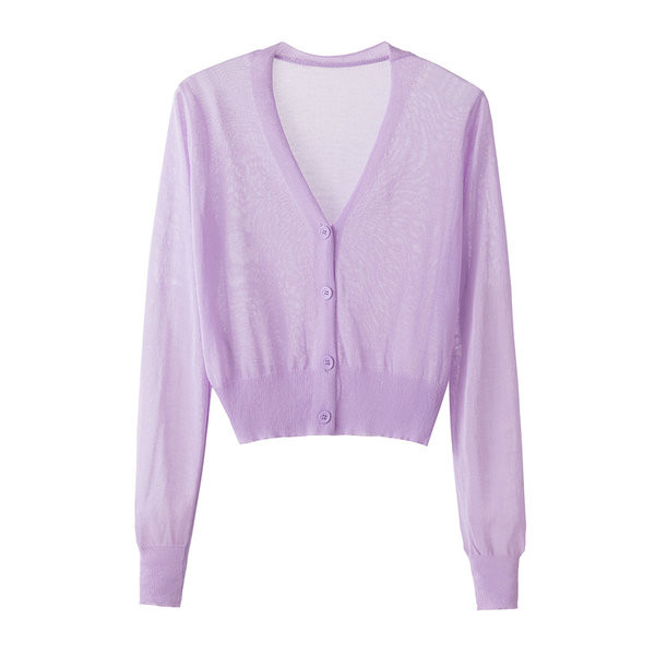 Ležerni kardigan s V-izrezom i gumbima za žene