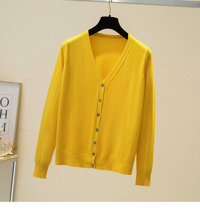 Naiste V-kaelusega kardigan tavaline mudel