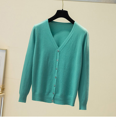 Naiste V-kaelusega kardigan tavaline mudel