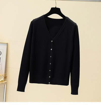 Naiste V-kaelusega kardigan tavaline mudel