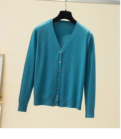 Naiste V-kaelusega kardigan tavaline mudel