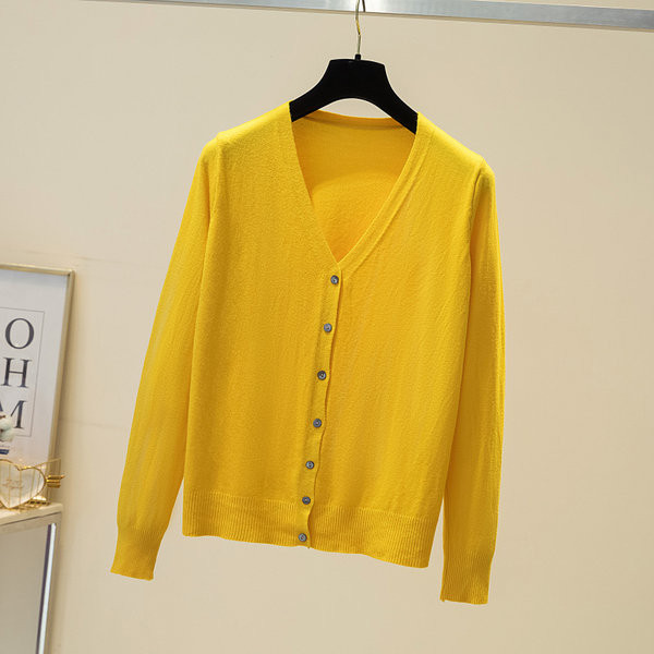 Naiste V-kaelusega kardigan tavaline mudel