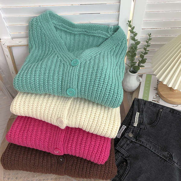 Naiste talvine kootud vest - üks värv