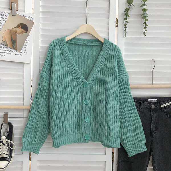 Naiste talvine kootud vest - üks värv