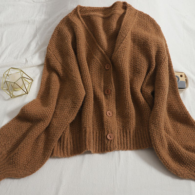 Καθημερινή γυναικεία ζακέτα  με κουμπιά και λαιμόκοψη spitz - διάφορα χρώματα