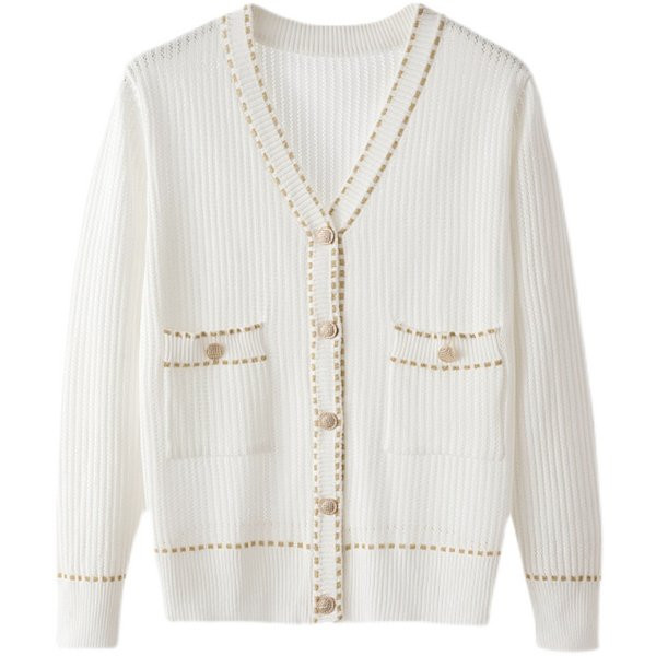 Aktualan ženski prsluk sa džepovima i gumbima