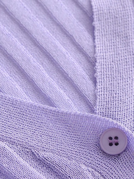 Λεπτή ζακέτα με spitz λαιμόκοψη