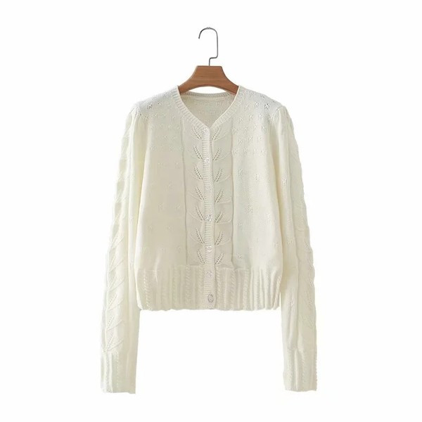 Ležerni prsluk s gumbima u bijeloj boji