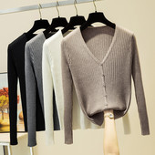 Γυναικεία ζακέτα με κουμπιά και λαιμόκοψη spitz - σε διάφορα χρώματα