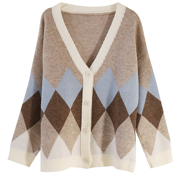 Női kardigán gombokkal és spitz nyakkivágással - többféle színben