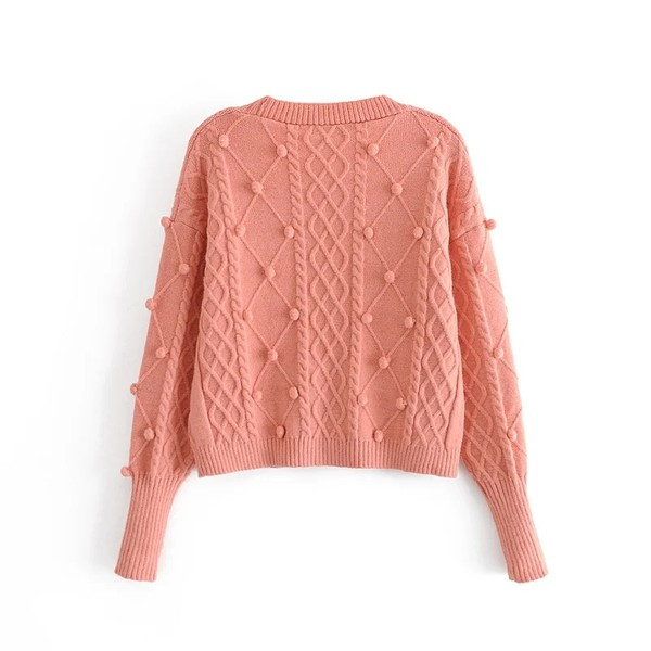 Μοντέρνα γυναικεία ζακέτα με λαιμόκοψη V