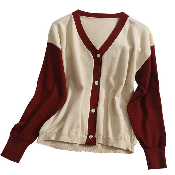 Naiste vabaaja vest nööpide ja spitsikaelusega - kolme värvi