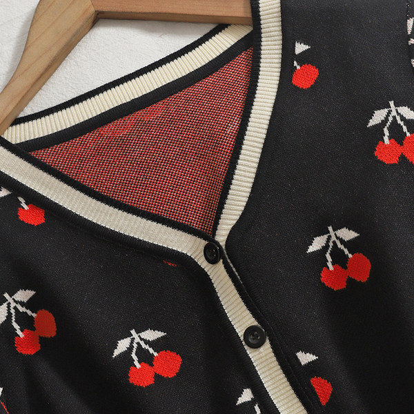 Új modell női mellény cseresznye rátéttel