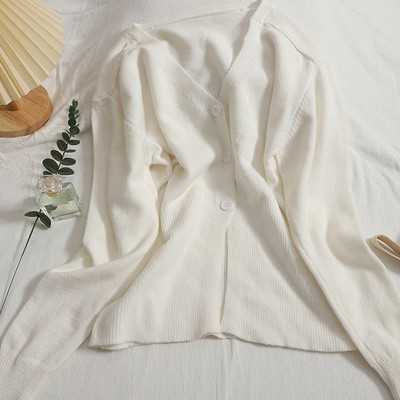 Νέο μοντέλο γυναικεία ζακέτα με κουμπιά και λαιμόκοψη spitz - διάφορα χρώματα