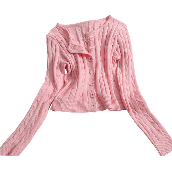 Vesta de dama de toamna cu decolteu rotund si nasturi