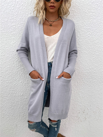 Naiste kardigan taskutega ilma kinnituseta