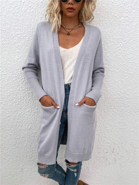 Naiste kardigan taskutega ilma kinnituseta