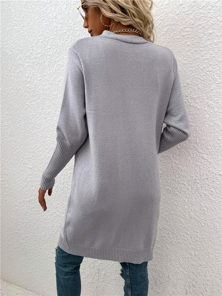 Naiste kardigan taskutega ilma kinnituseta