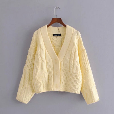 Uue mudeli paks kardigan suure kudumi ja nööpidega