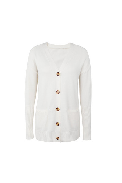 Γυναικεία ζακέτα με κουμπιά και τσέπες - τέσσερα χρώματα