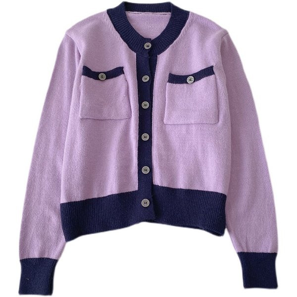 Taskute ja ümara kaelusega vabaaja vest