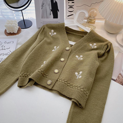 Vabaaja vest pikkade varrukate ja spitsikaelusega