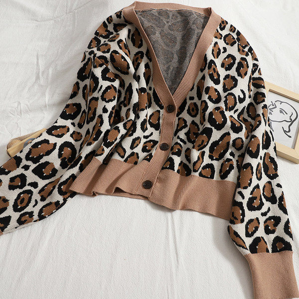 Vabaaja naiste vest loomamustri ja spitsikaelusega