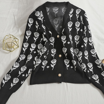 Uus mudel naiste kootud vest spits-kaelusega - kolme värvi