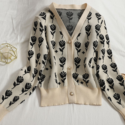 Uus mudel naiste kootud vest spits-kaelusega - kolme värvi