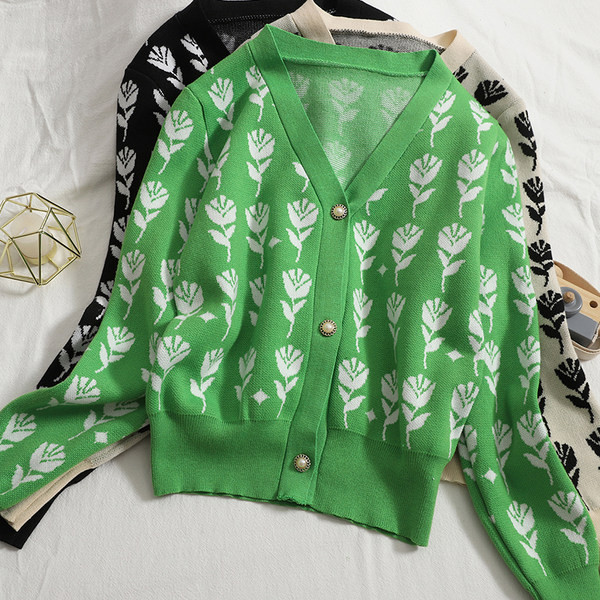 Uus mudel naiste kootud vest spits-kaelusega - kolme värvi