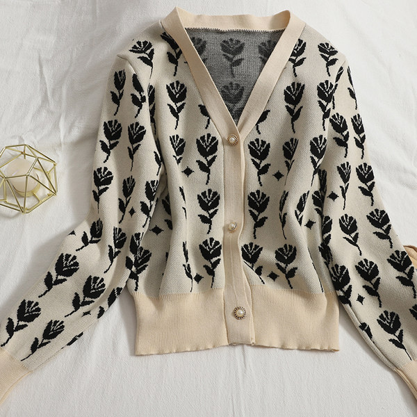 Uus mudel naiste kootud vest spits-kaelusega - kolme värvi