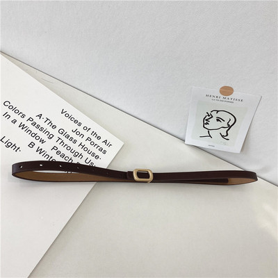 Γυναικεία οικολογική δερμάτινη ζώνη σε τέσσερα χρώματα