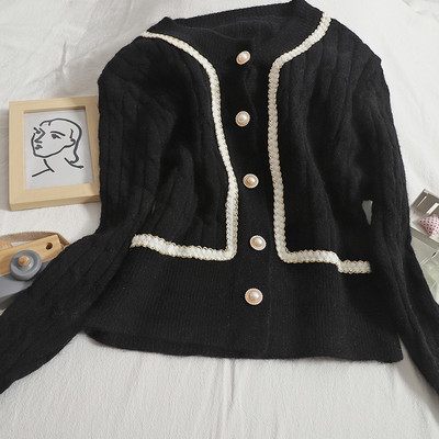 Lezser női kardigán kerek nyakkivágással és hosszú ujjú, több színben