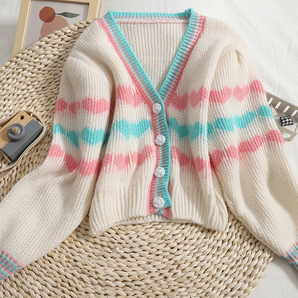 kötött női kardigán spitz nyakkivágással, fehér és fekete színben