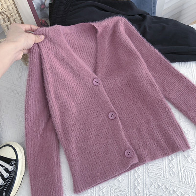 Γυναικεία ζακέτα με V-λαιμόκοψη και κουμπιά