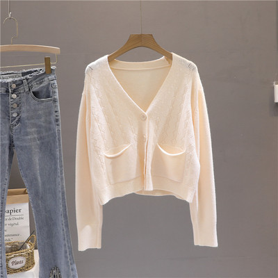 Γυναικεία ζακέτα λεπτό πλέξιμο με κουμπιά και τσέπες