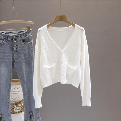 Γυναικεία ζακέτα λεπτό πλέξιμο με κουμπιά και τσέπες